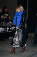 ANNA WINTOUR Leaves Madison Square Garden in New York 01/31/2023