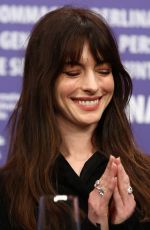 ANNE HATHAWAY at She Came To Me Press Conference at 73rd Berlinale International Film Festival 02/16/2023
