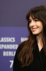 ANNE HATHAWAY at She Came To Me Press Conference at 73rd Berlinale International Film Festival 02/16/2023