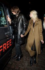 ANYA TAYLOR-JOY and Malcolm McRae Leaves Chiltern Firehouse in London 02/24/2023