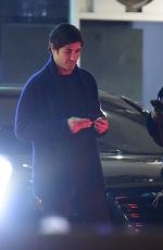 ASHLEY BENSON and Brandon Davis on a Date Night in Los Angeles 02/09/2023