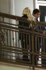 ASHLEY BENSON and Brandon Davis on a Date Night in Los Angeles 02/09/2023