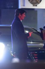 ASHLEY BENSON and Brandon Davis on a Date Night in Los Angeles 02/09/2023