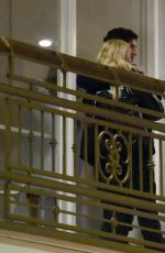 ASHLEY BENSON and Brandon Davis on a Date Night in Los Angeles 02/09/2023
