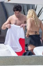 ASHLEY BENSON and Brandon Davis on Vacation in Los Cabos 02/223/2023