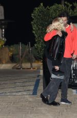 ASHLEY BENSON and Brandon Davis Out for Dinner at Nobu in Malibu 02/11/2023