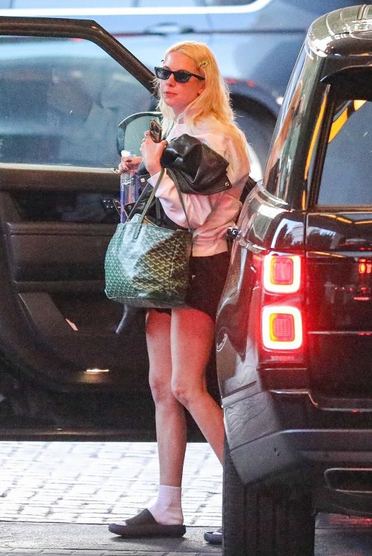 ASHLEY BENSON Arrives at a Hotel in Los Angele 02/08/2023