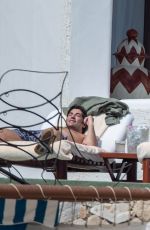 ASHLEY BENSON in a Green Bikini in Los Cabos 02/27/2023