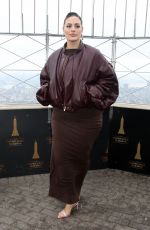 ASHLEY GRAHAM Lights Up Empire State Building to Kick off New York Fashion Week 02/09/2023