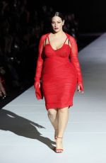 ASHLEY GRAHAM Walks Runway at Dolce & Gabbana Fashion Show in Milan 02/25/2023