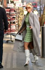 ASHLEY ROBERTS Arrives at Heart Radio in London 02/14/2023
