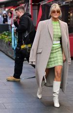 ASHLEY ROBERTS Arrives at Heart Radio in London 02/14/2023