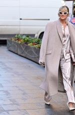 ASHLEY ROBERTS Leaves Global Radio Studios in London 02/01/2023