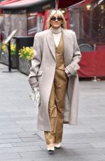 ASHLEY ROBERTS Leaves Global Radio Studios in London 02/21/2023