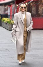 ASHLEY ROBERTS Leaves Global Radio Studios in London 02/21/2023