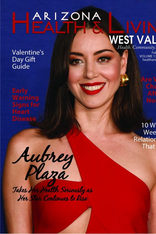AUBREY PLAZA in Arizona Health & Living Magazine, February 2023