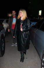 AVRIL LAVIGNE Out for Dinner at Catch Steak in Los Angeles 01/31/2023