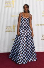 AYO EDEBIRI at 29th Annual Screen Actors Guild Awards in Century City 02/26/2023