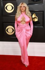 BEBE REXHA at 65th Grammy Awards in Los Angeles 02/05/2023