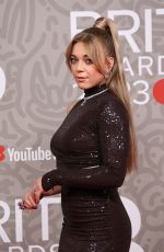 BECKY HILL at Brit Awards 2023 at O2 Arena in London 02/11/2023