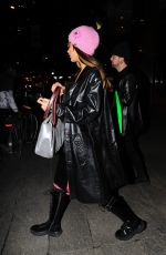 BELLA HADID Leaves Nobu in New York 02/08/2023