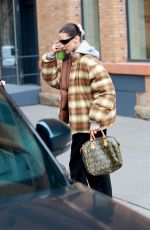 BELLA HADID Out and About in New Yotk 02/09/2023
