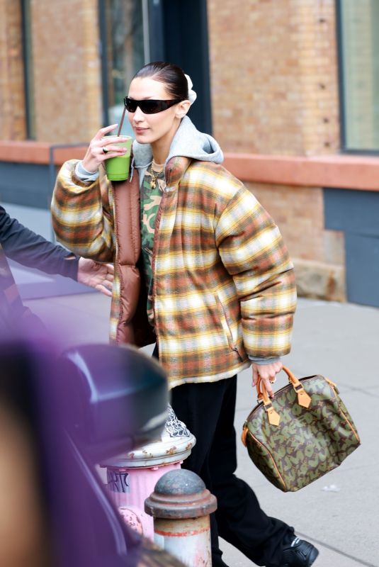 BELLA HADID Out and About in New Yotk 02/09/2023