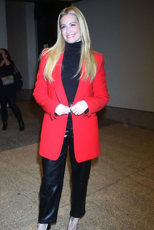 BETH BEHRS Arrives at CBS Mornings Show in New York 02/06/2023