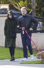 BIANCA WALLACE and Ioan Gruffudd Out in West Hollywood 01/31/2023