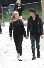 BRAUNQYNN WINDHAM-BURKE and JENNIFER SPINNER Out Hiking at Runyon Canyon in Los Angeles 01/31/2023