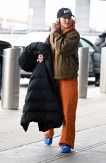 BRIE LARSON Arrives at JFK Airport in New York 02/12/2023