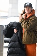 BRIE LARSON Arrives at JFK Airport in New York 02/12/2023
