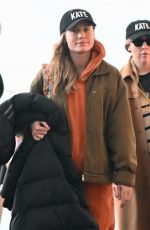 BRIE LARSON Arrives at JFK Airport in New York 02/12/2023
