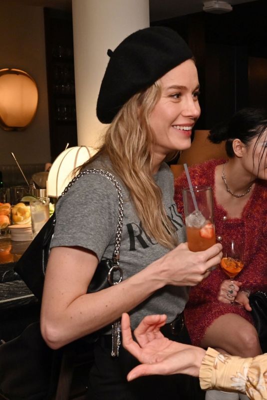 BRIE LARSON at Rodarte NYFW Dinner in New York 02/10/2023