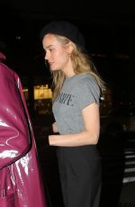 BRIE LARSON Leaves Rodarte New York Fashion Week Show 02/10/2023