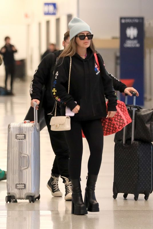 BRIELLE BIERMANN Arrives at LAX Airport in Los Angeles 02/09/2023