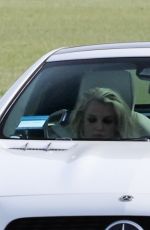BRITNEY SPEARS and Sam Asghari Out Driving in Westlake 02/26/2023
