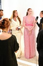 BROOKE SHIELDS and OLIVIA PONTON at Son Jung Wan Fashion Show in New York 02/11/2023