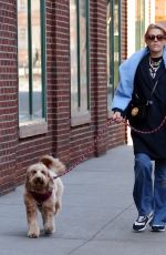 BUSY PHILIPPS Out with Her Dog Gina in New York 02/12/2023