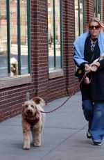 BUSY PHILIPPS Out with Her Dog Gina in New York 02/12/2023