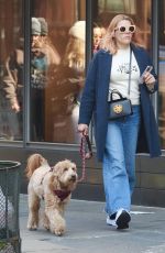 BUSY PHILIPPS Out with Her Dog Gina in New York 02/20/2023