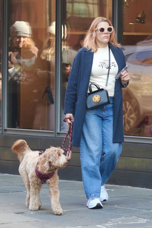 BUSY PHILIPPS Out with Her Dog Gina in New York 02/20/2023