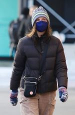 CALISTA FLOCKHART Out at Fifth Avenue in New York 02/01/2023