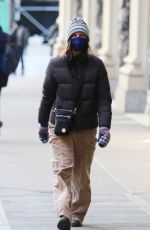CALISTA FLOCKHART Out at Fifth Avenue in New York 02/01/2023