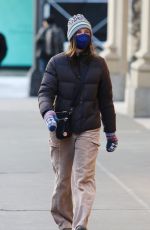 CALISTA FLOCKHART Out at Fifth Avenue in New York 02/01/2023