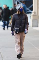 CALISTA FLOCKHART Out at Fifth Avenue in New York 02/01/2023