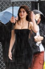 CAMILA MORRONE Arrives at Jimmy Kimmel Live in Hollywood 02/24/2023