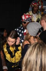 CARA DELEVINGNE and MINKE Kissing at A$AP Rocky