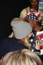 CARA DELEVINGNE and MINKE Kissing at A$AP Rocky