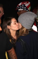 CARA DELEVINGNE and MINKE Kissing at A$AP Rocky